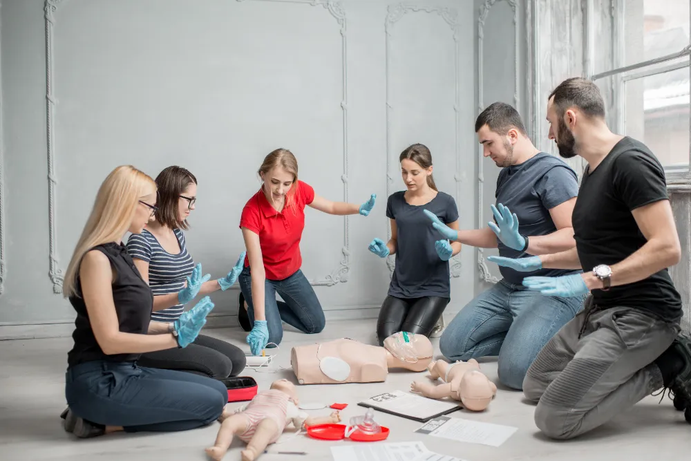 Gruppentraining im Kurs | Erste Hilfe Neuss