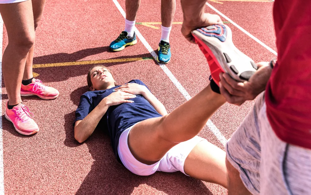 Sportnotfall auf der Laufbahn | Erste Hilfe Neuss